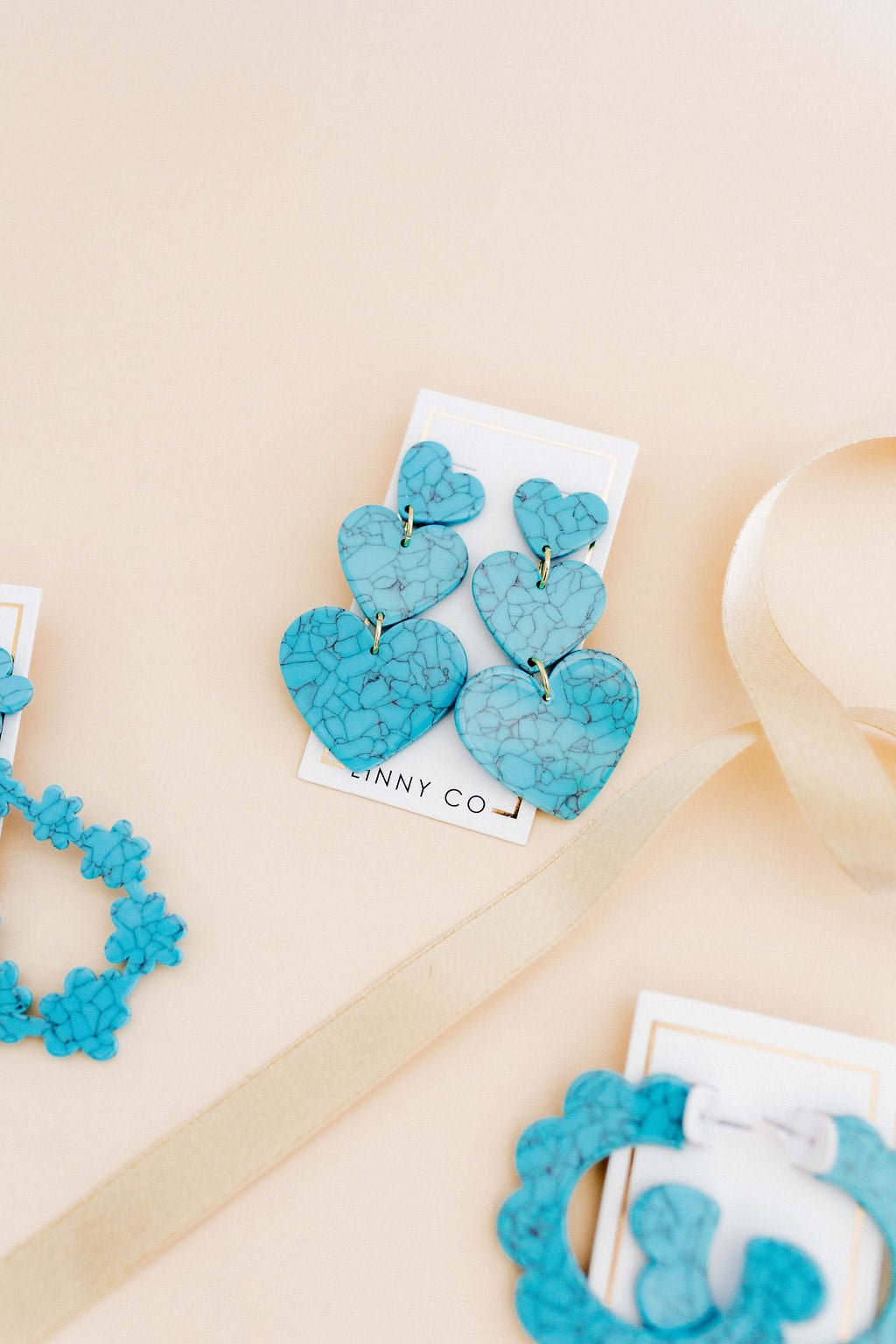 Penny - Turquoise - Earrings - LINNY CO WholesaleAcetate