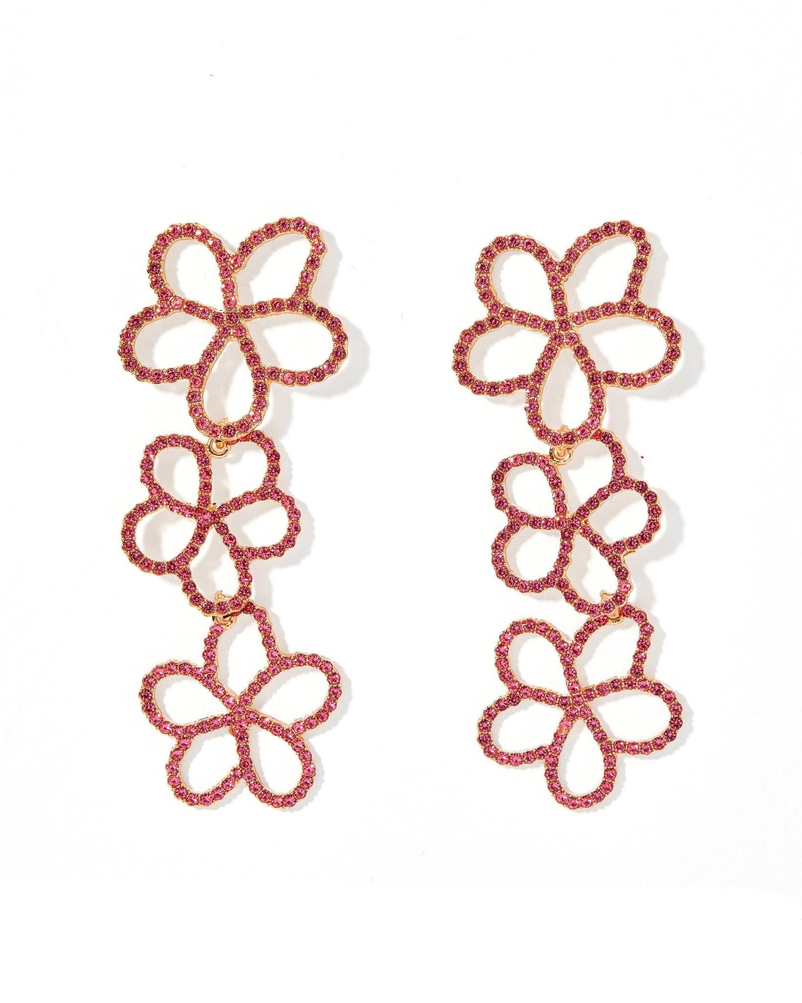 Reagan - Pink - Earrings - LINNY CO WholesaleMetals