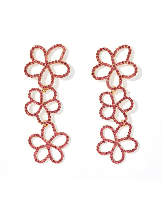 Reagan - Pink - Earrings - LINNY CO WholesaleMetals