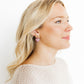 Ruthie Bow and Heart Earring - Purple - LINNY CO WholesaleMetals