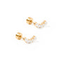 Screwback Stud Earrings - Abigail Pearl Gold - LINNY CO WholesaleStuds