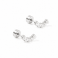 Screwback Stud Earrings - Abigail Pearl Silver - LINNY CO Wholesale