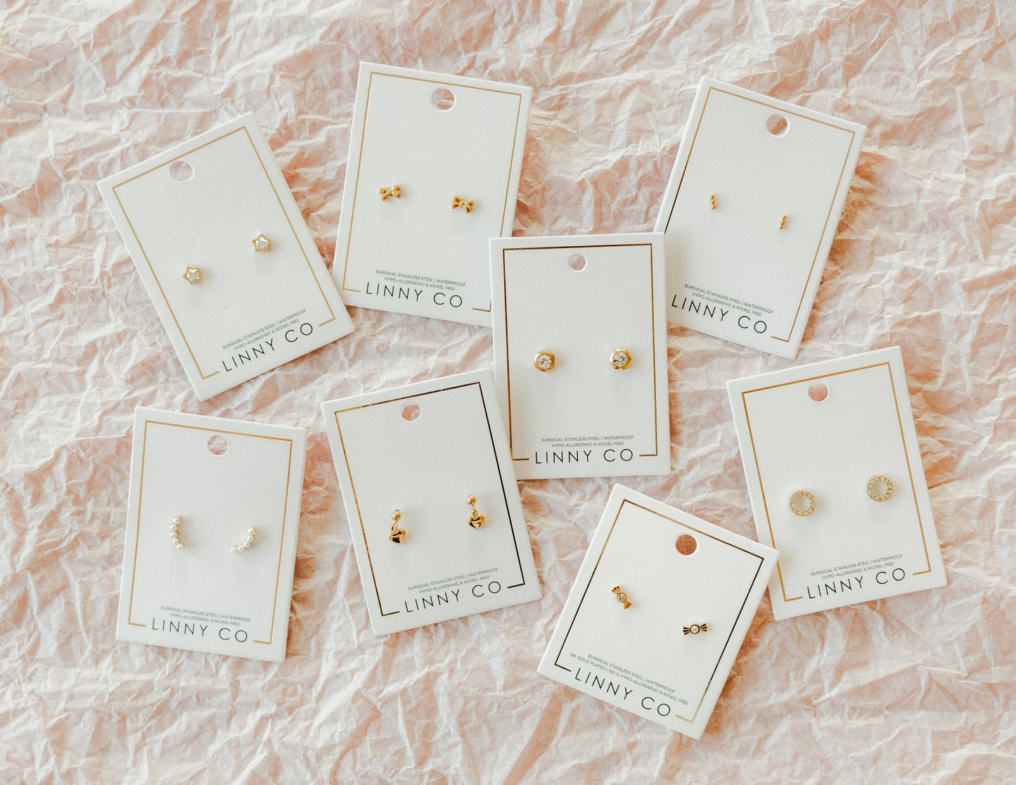 Screwback Stud Earrings - Abigail Pearl - LINNY CO WholesaleStuds