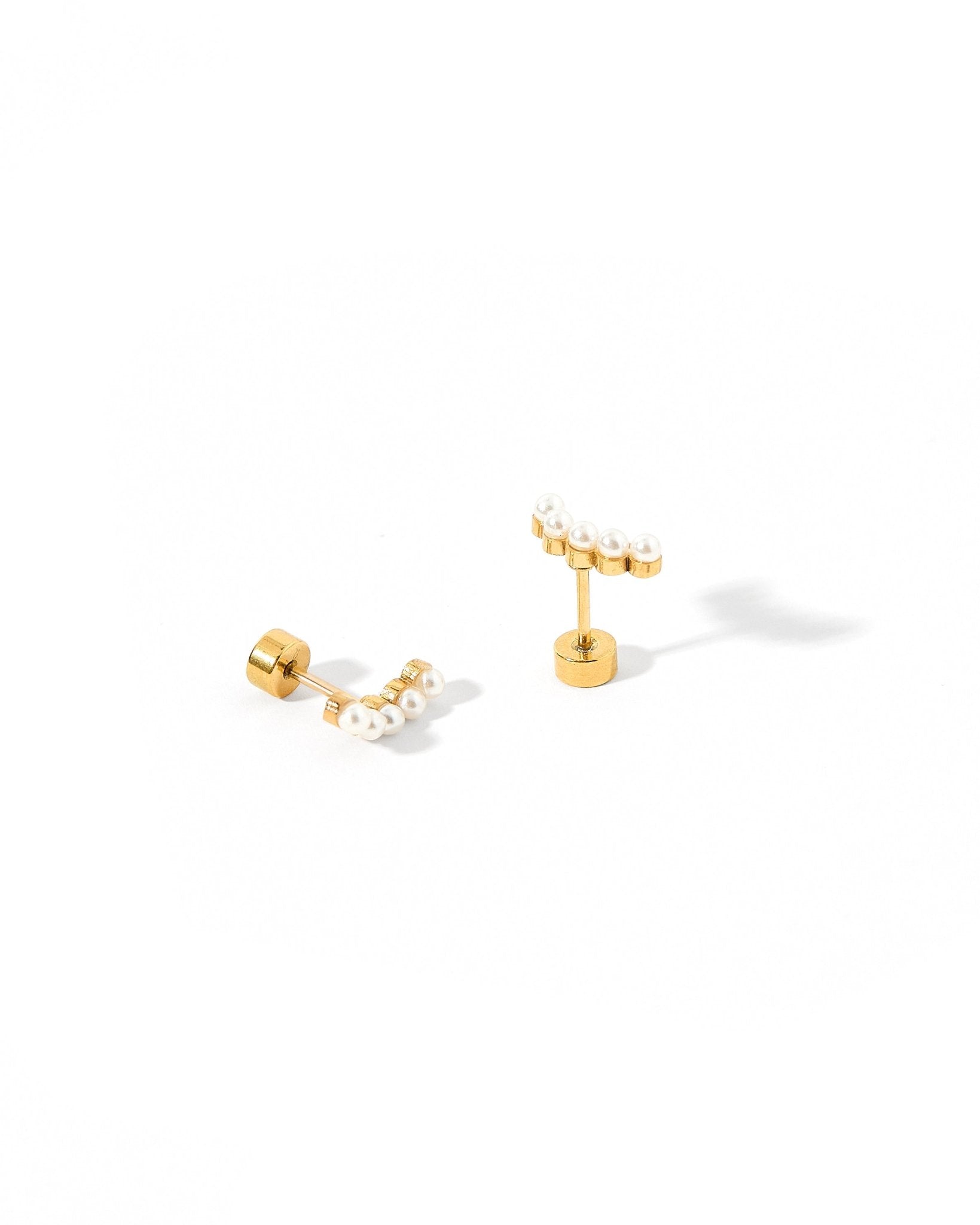 Screwback Stud Earrings - Abigail Pearl - LINNY CO WholesaleStuds