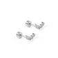 Screwback Stud Earrings - Abigail Sparkle Silver - LINNY CO WholesaleStuds