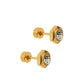 Screwback Stud Earrings - Addison Clear Gold - LINNY CO WholesaleStuds
