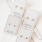 Screwback Stud Earrings - Addison Clear Silver - LINNY CO WholesaleStuds
