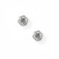 Screwback Stud Earrings - Addison Clear Silver - LINNY CO WholesaleStuds
