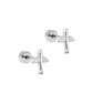 Screwback Stud Earrings - Airplane Silver - LINNY CO WholesaleStuds