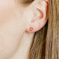 Screwback Stud Earrings - Alli Maroon - LINNY CO WholesaleStuds