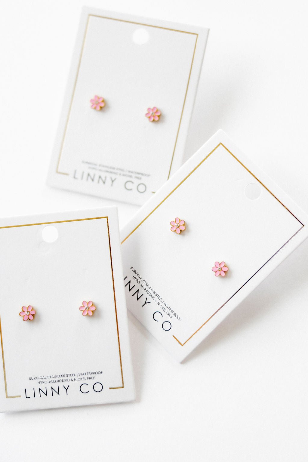 Screwback Stud Earrings - Alli Pink - LINNY CO WholesaleStuds