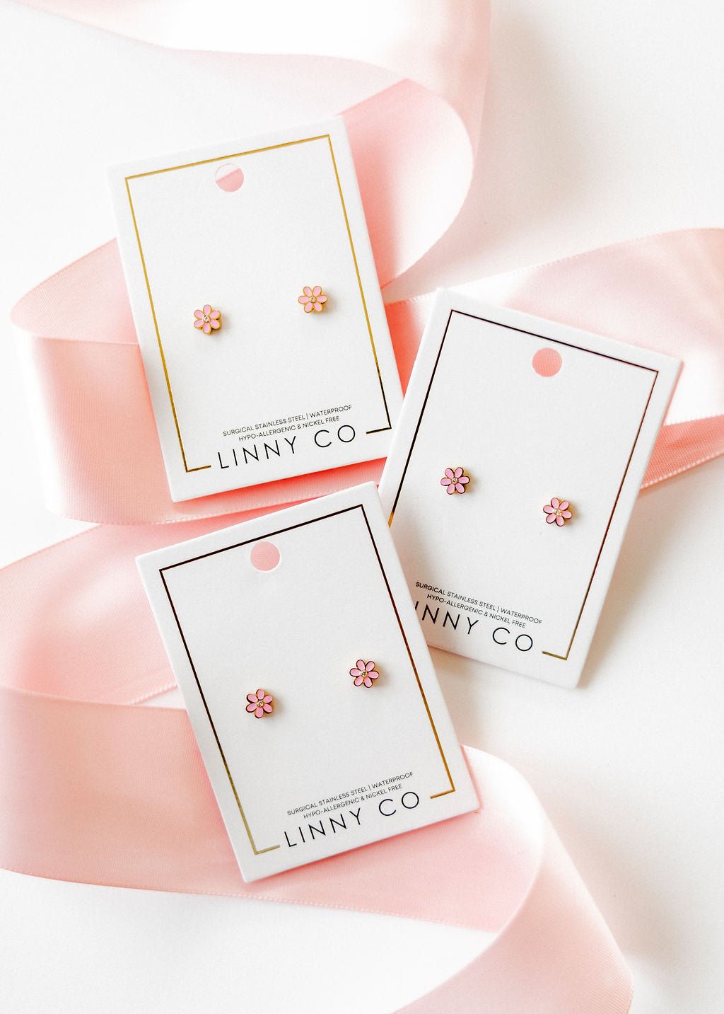 Screwback Stud Earrings - Alli Pink - LINNY CO WholesaleStuds