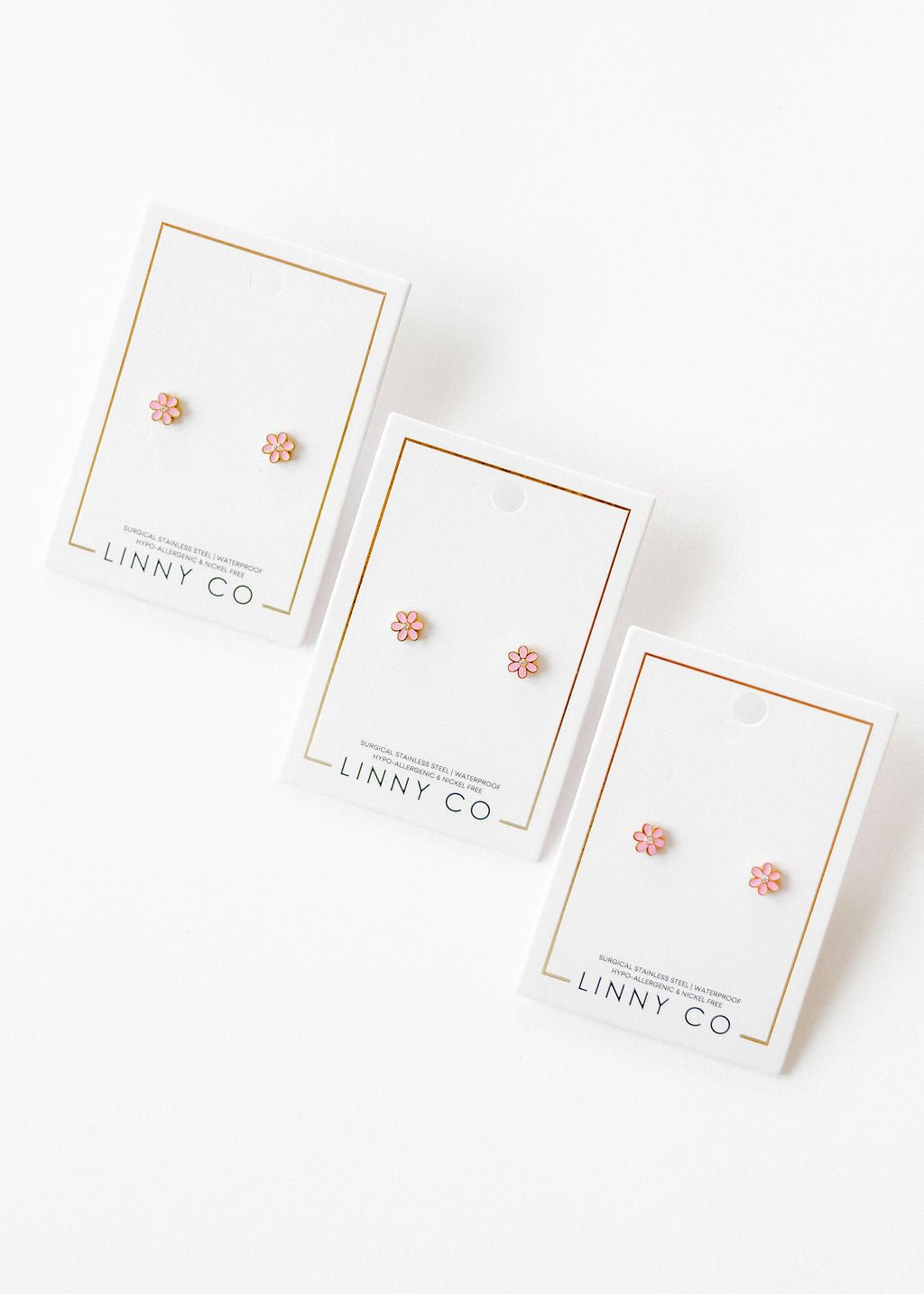 Screwback Stud Earrings - Alli Pink - LINNY CO WholesaleStuds