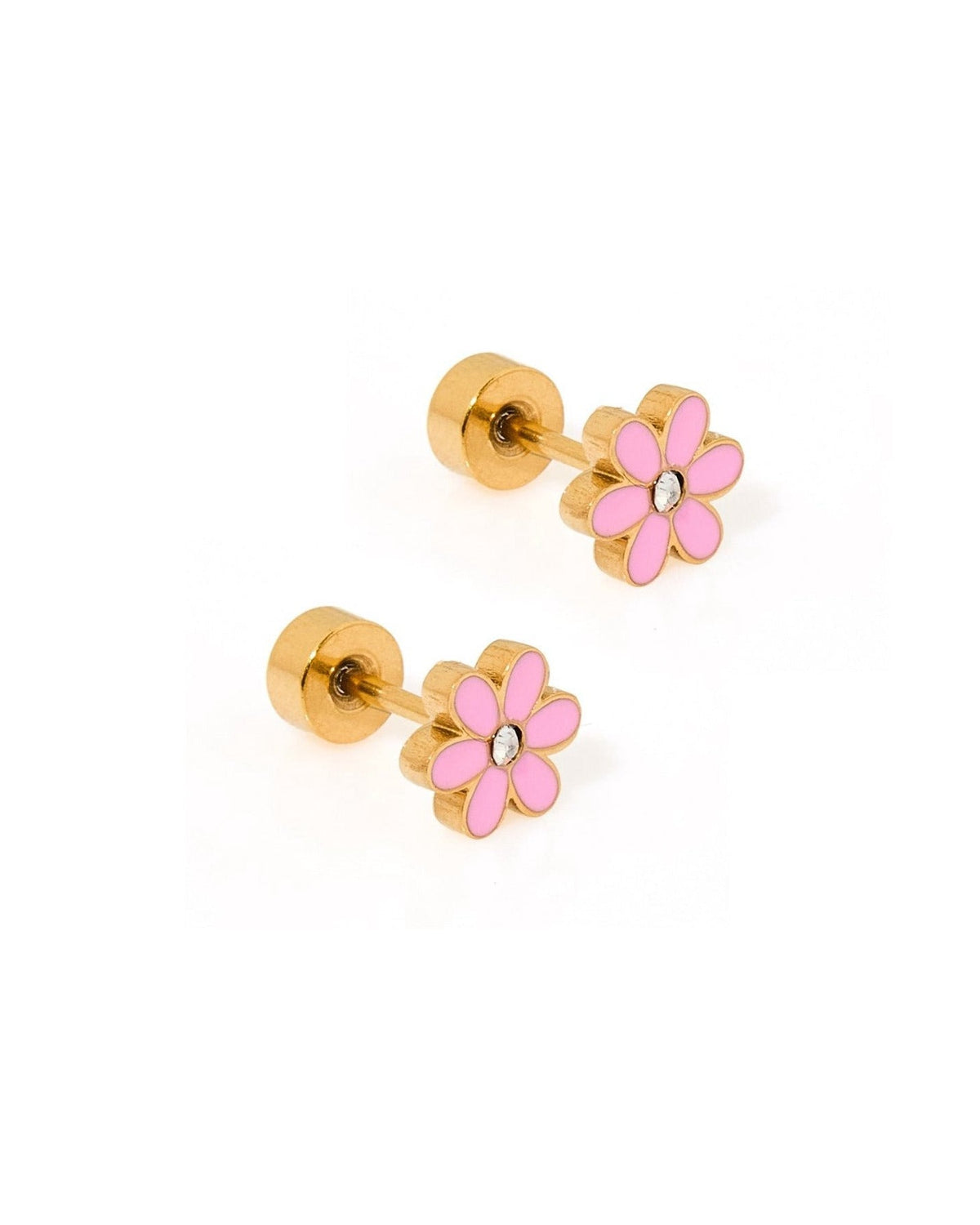 Screwback Stud Earrings - Alli Pink - LINNY CO WholesaleStuds