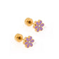 Screwback Stud Earrings - Alli Purple - LINNY CO WholesaleStuds