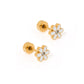 Screwback Stud Earrings - Alli White - LINNY CO WholesaleStuds