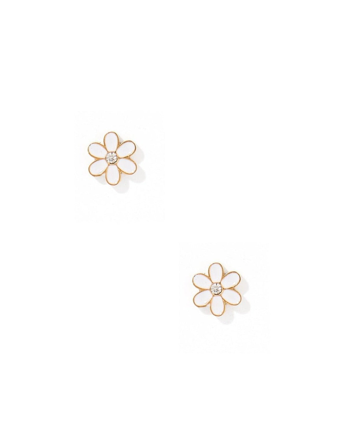 Screwback Stud Earrings - Alli White - LINNY CO WholesaleStuds
