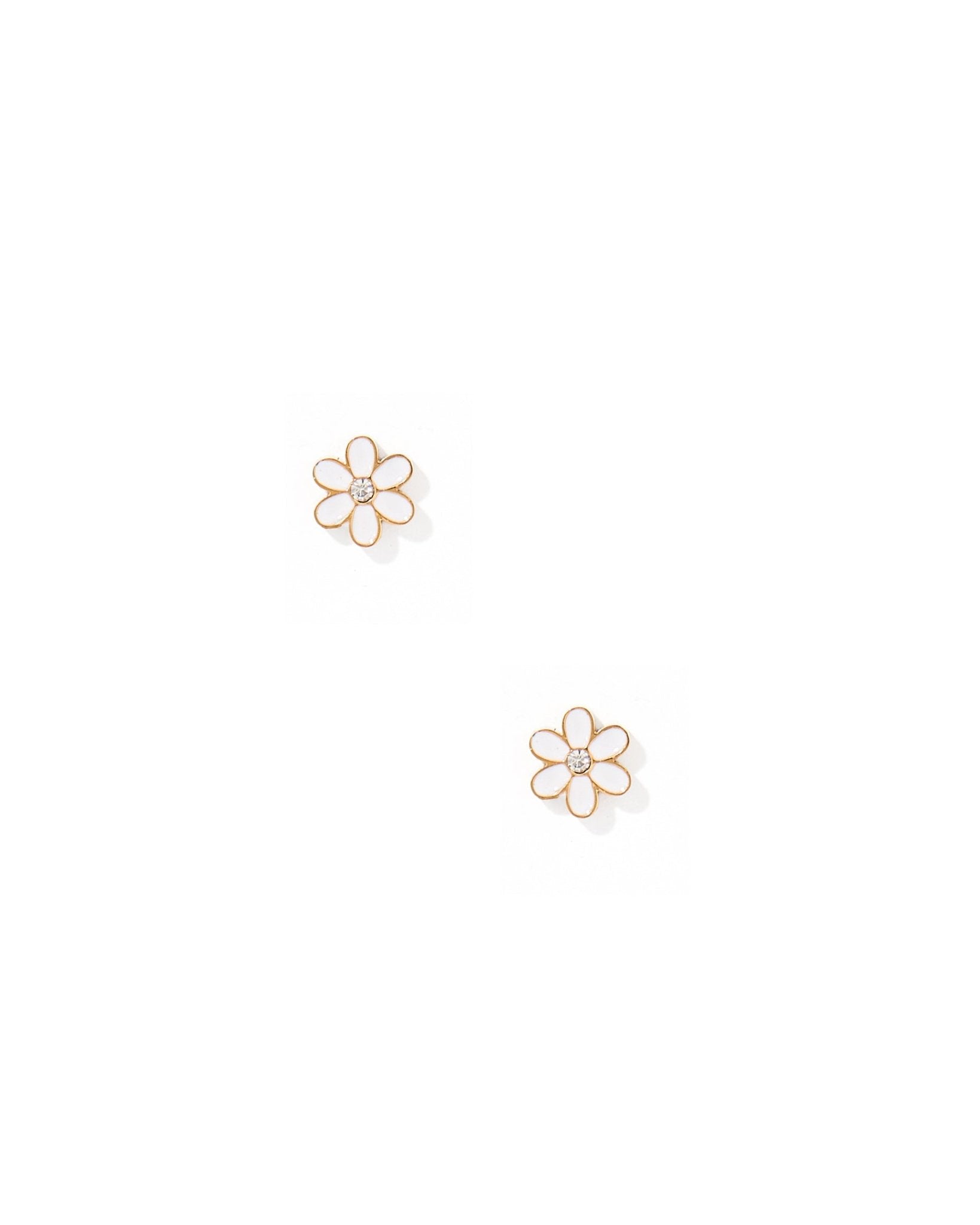 Screwback Stud Earrings - Alli White - LINNY CO WholesaleStuds