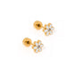 Screwback Stud Earrings - Alli White - LINNY CO WholesaleStuds