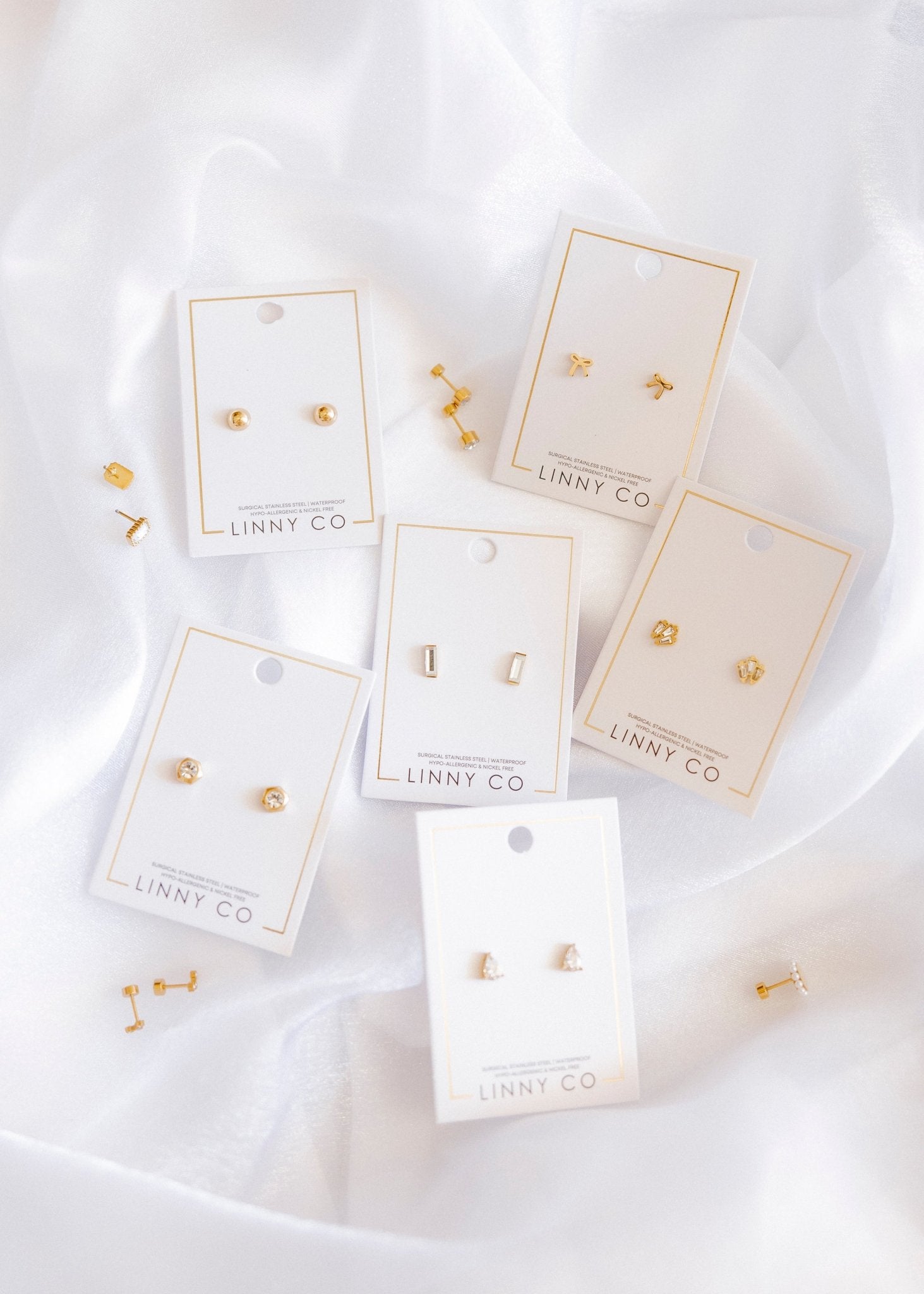Screwback Stud Earrings - Amber - LINNY CO WholesaleStuds