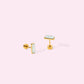 Screwback Stud Earrings - Amber - LINNY CO WholesaleStuds