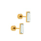 Screwback Stud Earrings - Amber - LINNY CO WholesaleStuds