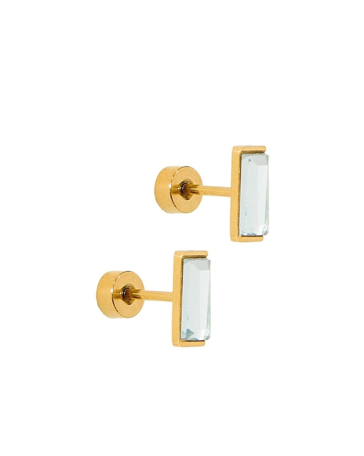 Screwback Stud Earrings - Amber - LINNY CO WholesaleStuds