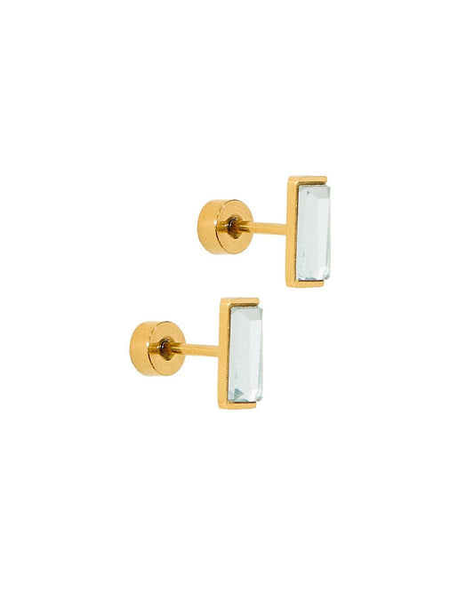 Screwback Stud Earrings - Amber - LINNY CO WholesaleStuds