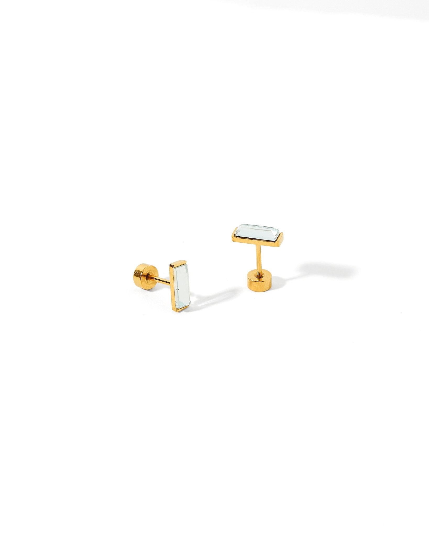 Screwback Stud Earrings - Amber - LINNY CO WholesaleStuds