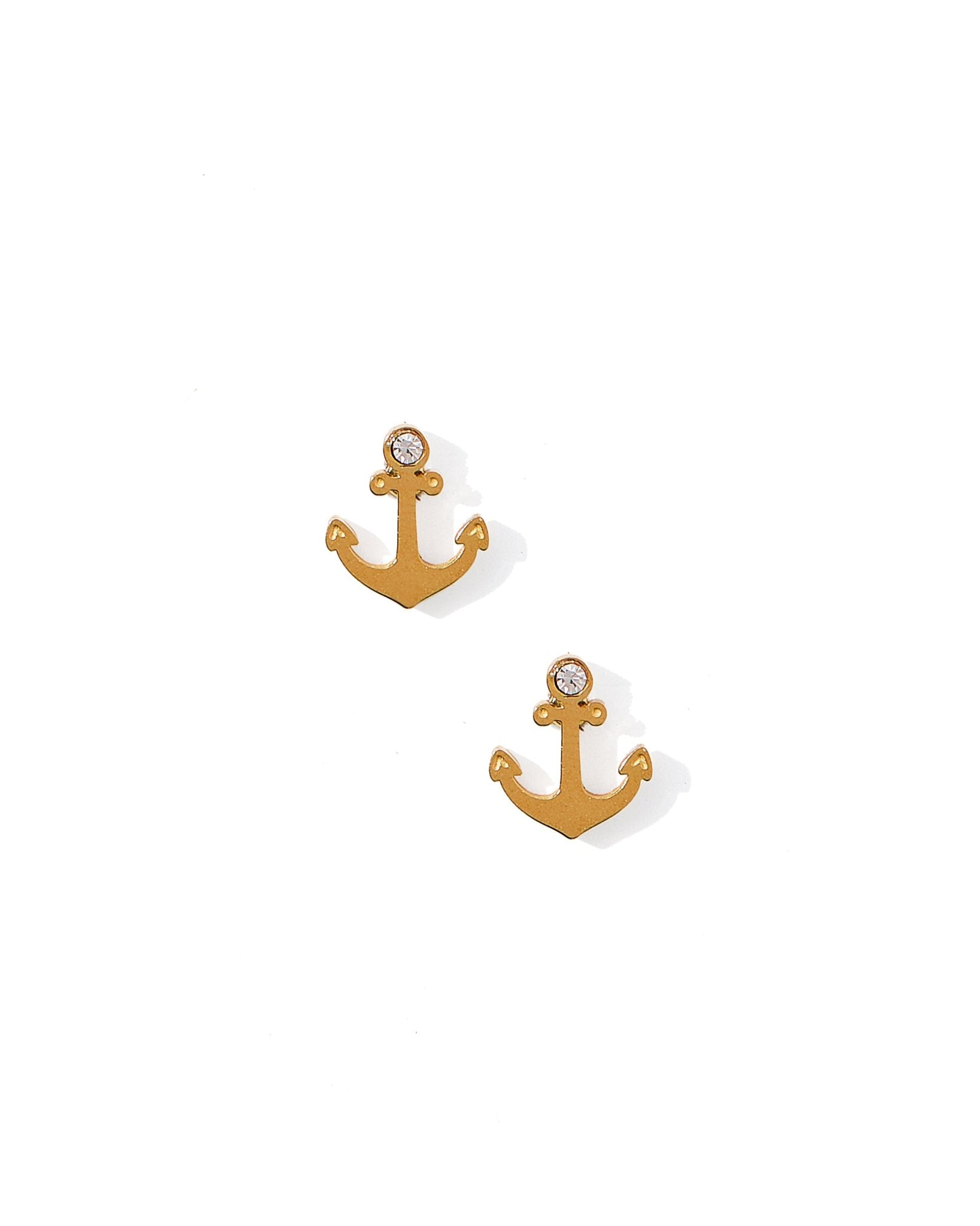 Screwback Stud Earrings - Anchor - LINNY CO WholesaleStuds