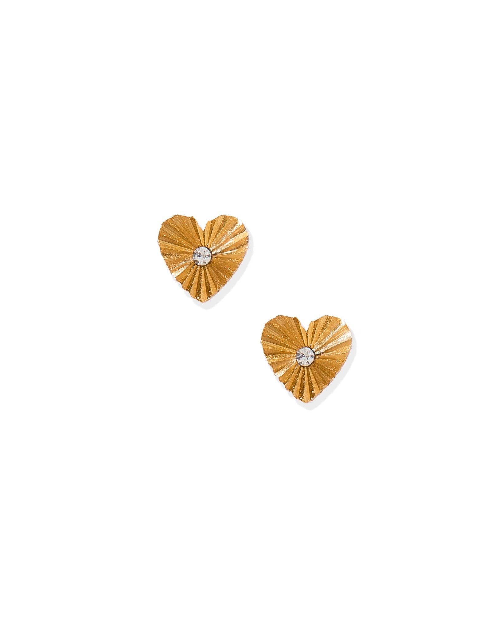 Screwback Stud Earrings - Andrea Heart - LINNY CO WholesaleStuds