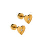 Screwback Stud Earrings - Andrea Heart - LINNY CO WholesaleStuds