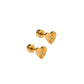 Screwback Stud Earrings - Andrea Heart - LINNY CO WholesaleStuds