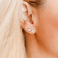 Screwback Stud Earrings - Baseball Silver - LINNY CO WholesaleStuds
