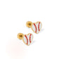 Screwback Stud Earrings - Baseball - LINNY CO WholesaleStuds