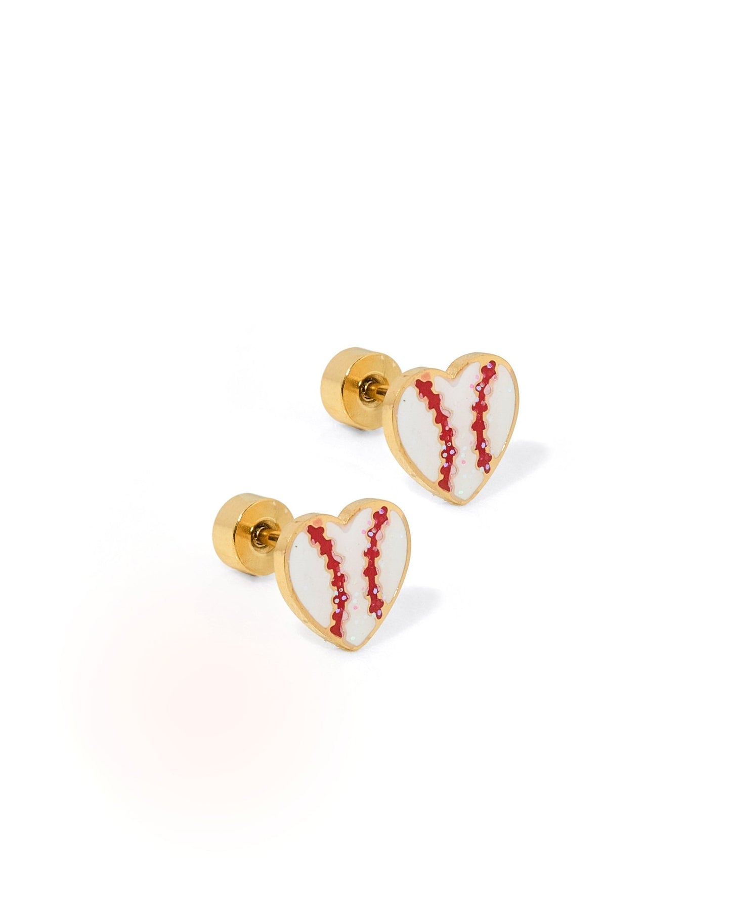 Screwback Stud Earrings - Baseball - LINNY CO WholesaleStuds