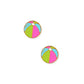 Screwback Stud Earrings - Beach Ball - LINNY CO WholesaleStuds