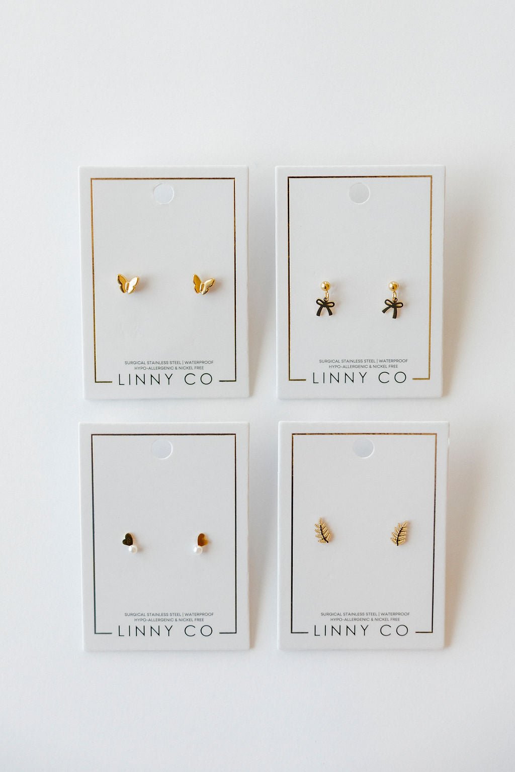 Screwback Stud Earrings - Bella Butterfly - LINNY CO WholesaleStuds