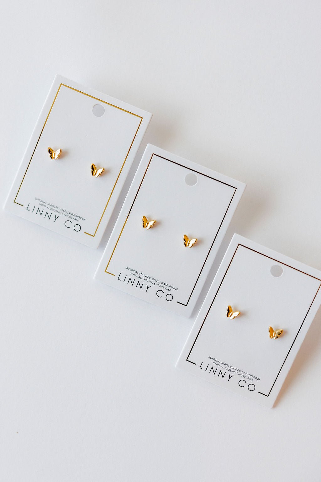 Screwback Stud Earrings - Bella Butterfly - LINNY CO WholesaleStuds