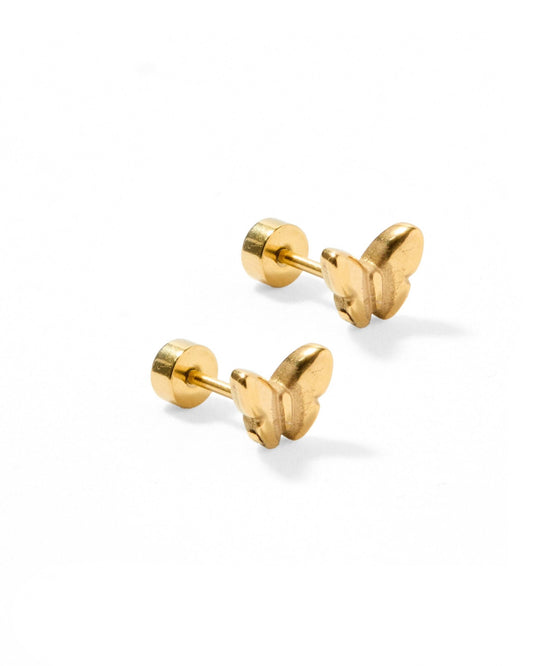Screwback Stud Earrings - Bella Butterfly - LINNY CO WholesaleStuds