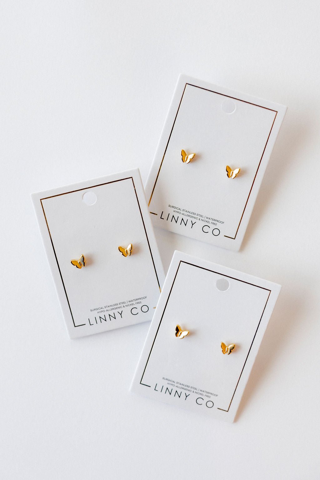 Screwback Stud Earrings - Bella Butterfly - LINNY CO WholesaleStuds