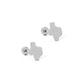 Screwback Stud Earrings - Big State of Texas Silver - LINNY CO WholesaleStuds