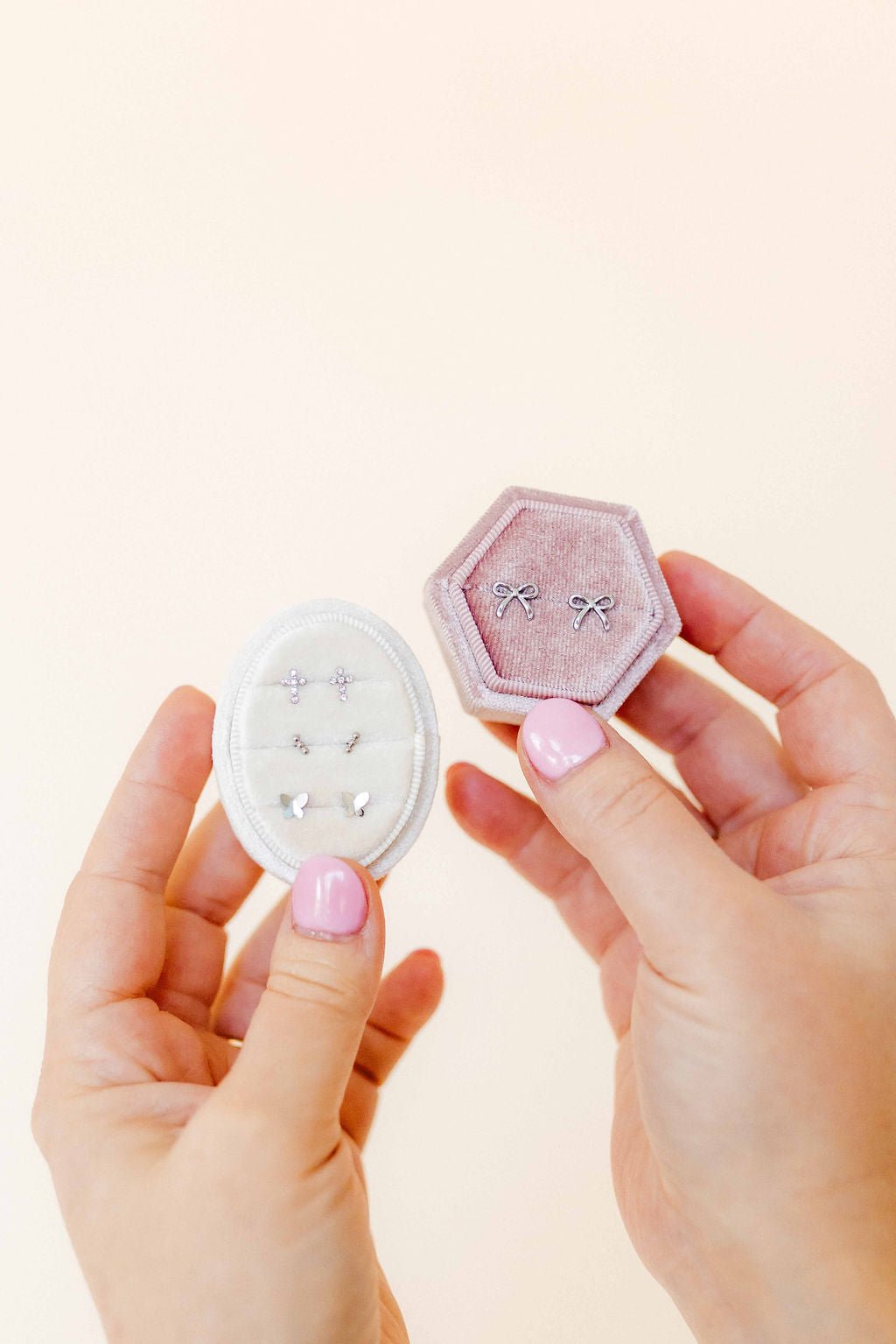 Screwback Stud Earrings - Billie Butterfly Silver - LINNY CO WholesaleStuds