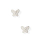 Screwback Stud Earrings - Billie Butterfly Silver - LINNY CO WholesaleStuds