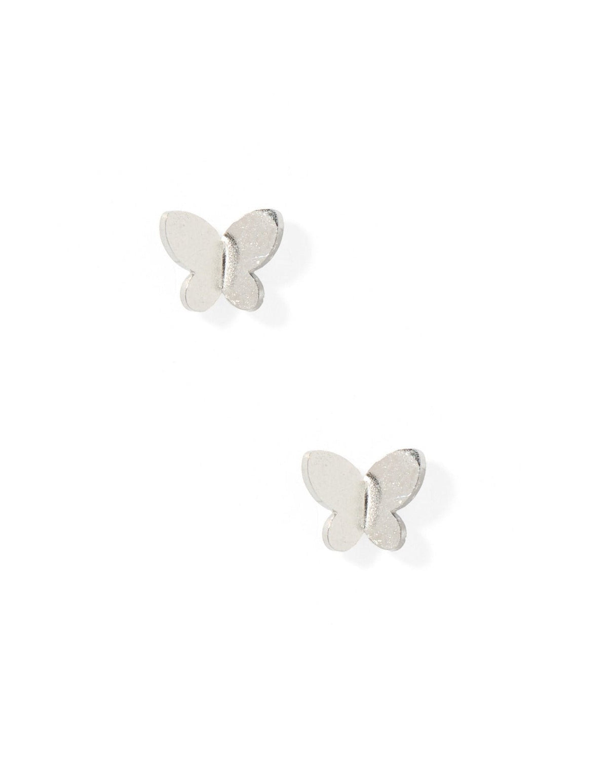 Screwback Stud Earrings - Billie Butterfly Silver - LINNY CO WholesaleStuds