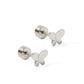 Screwback Stud Earrings - Billie Butterfly Silver - LINNY CO WholesaleStuds