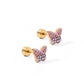 Screwback Stud Earrings - Bindi Butterfly - LINNY CO WholesaleStuds