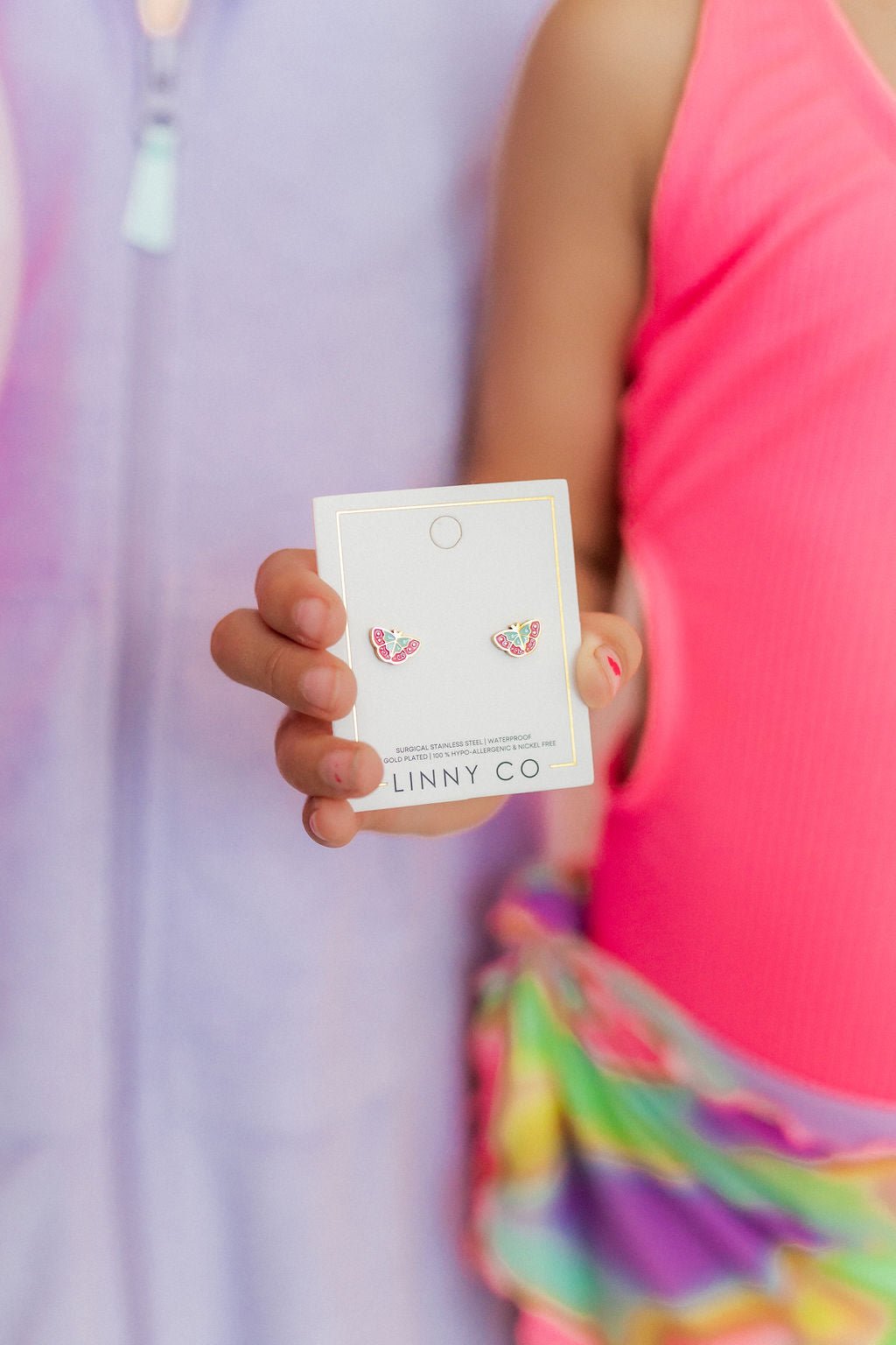 Screwback Stud Earrings - Blakely Butterfly - LINNY CO WholesaleStuds