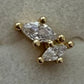 Screwback Stud Earrings - Bonnie Gold - LINNY CO WholesaleStuds