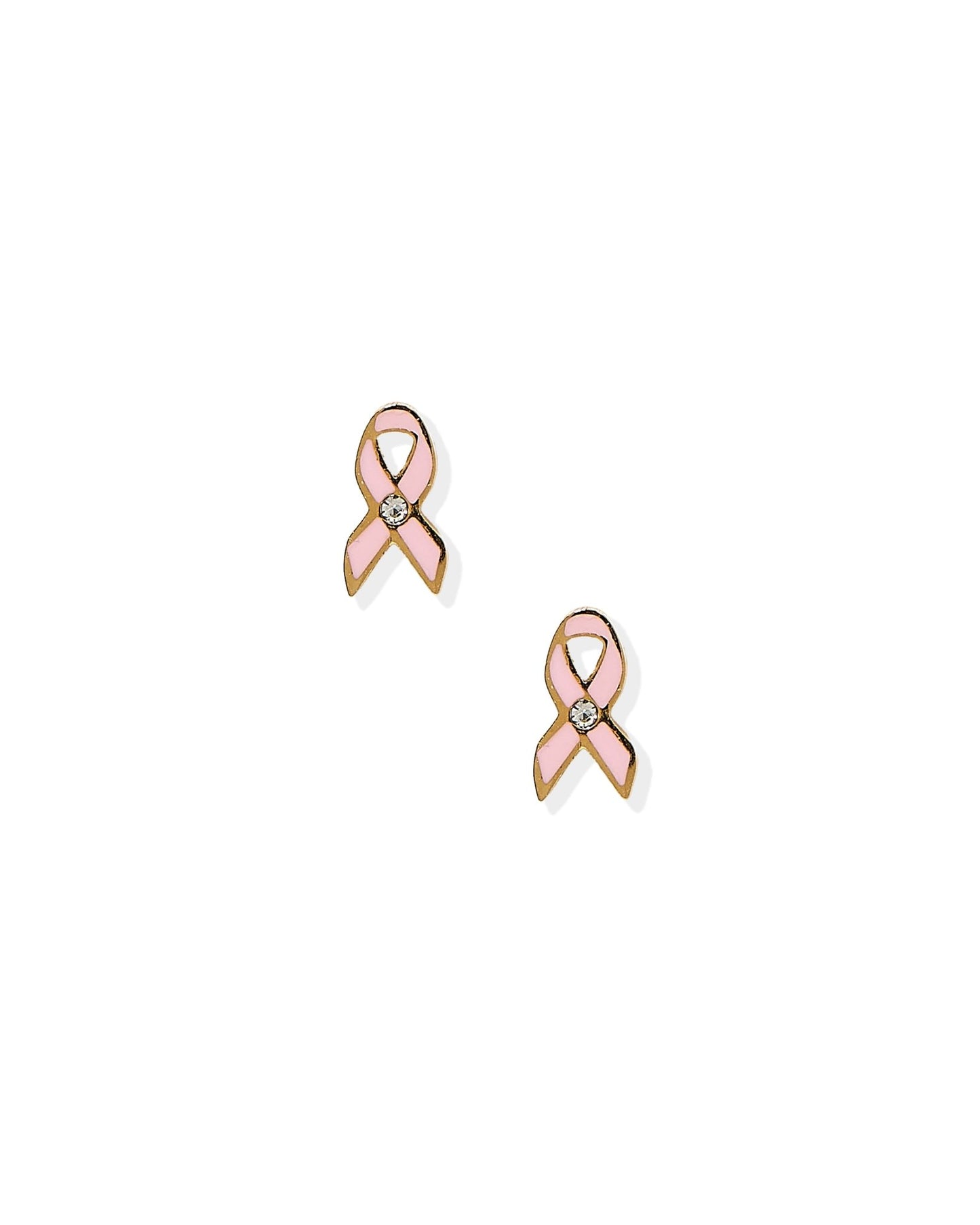 Screwback Stud Earrings - Breast Cancer Ribbon - LINNY CO WholesaleStuds